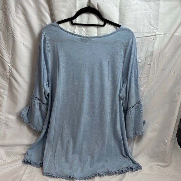 Women's Light Blue Top - Picture 7 of 10